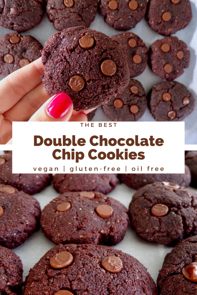 the best double chocolate chip cookies