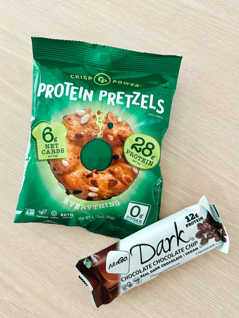 a savory and sweet vegan high protein snack