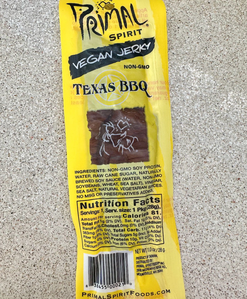 vegan jerky, a great protein snack