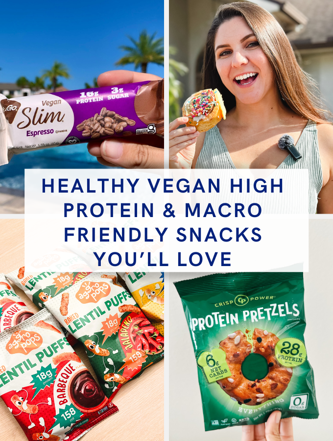 healthy vegan high protein & macro friendly snacks you'll love